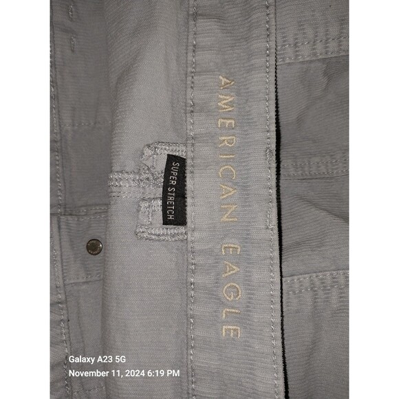 American Eagle Blue Corduroy Mini Skirt 16 - Picture 4 of 6